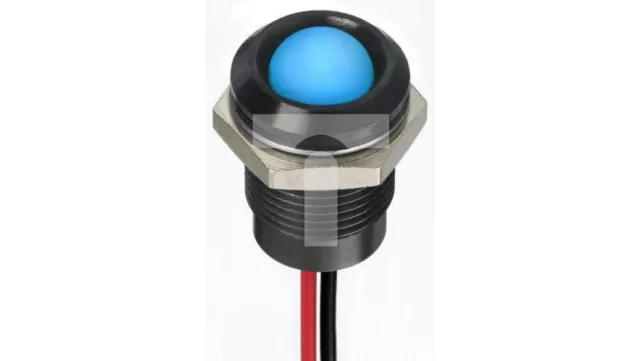 Kontrollleuchte für Schalttafeleinbau 24 VDC Blaue 14-mm-LED-Anschlüsse /T1DE
