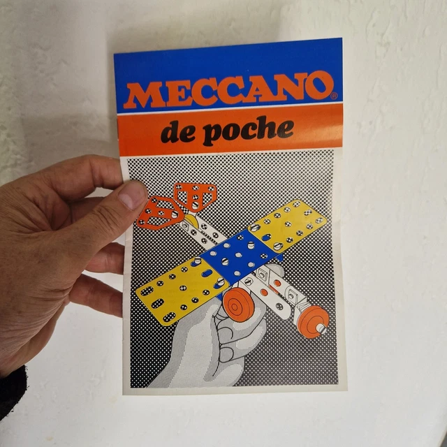 Affiche Originale Meccano 1971 - Concours Méccano De Poche - 30x40 Cm - Bon État