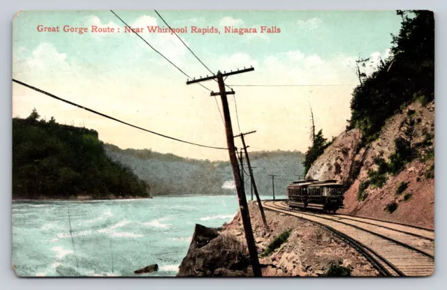 Great Gorge Route Niagara Belt Line - Electric Trolley Line Early 1900s Postcard