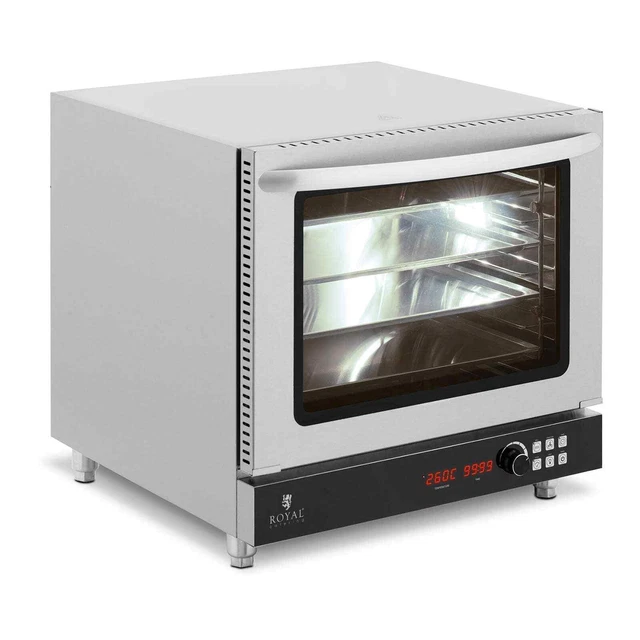 Profi-Heißluftofen Konvektomat 2800 W 230 V Timer Dampffunktion 4 Bleche