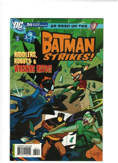 The Batman Strikes #34 DC Comics 2007 Batgirl & Robin Animated NM- 9.2