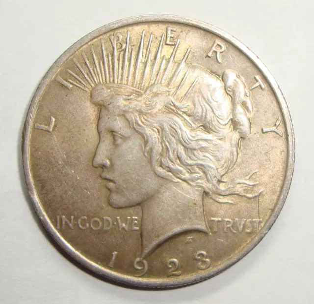 1923 Usa Peace Dollar One 1 Dollar 90% Silver United States Coin