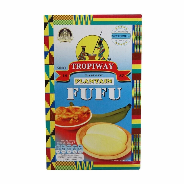 Farina Fufu Piantaggine Istantanea Tropiway - 680G