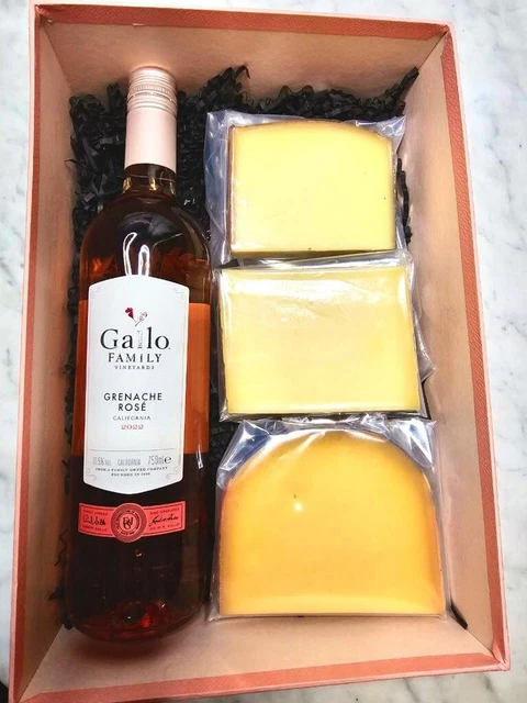 Exklusiver Präsentkorb ,,Gourmet-Duo'', Geschenkkorb mit Wein & Käse