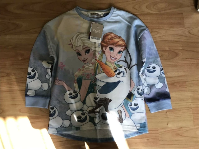 Official Next Disney Frozen Long sleeved Girls T-Shirt Top 5-6 Years Old (G3)