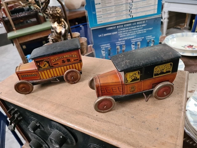 Jouet Ancien Transport Rapide Routier Rollet - Tôle - Métal - Vintage