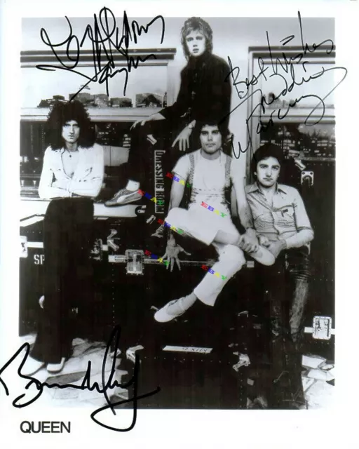 QUEEN BAND  Autographed Signed 8x10 Photo Reprint