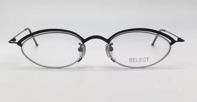 Select Eyeglasses Frames woman Black White Oval 4036 Small lens Vintage