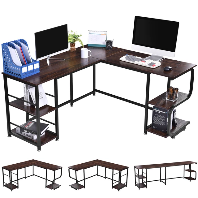 WOLTU® Schreibtisch TSG24hei L-Form Eckschreibtisch Winkelschreibtisch Computertisch Arbeitstisch