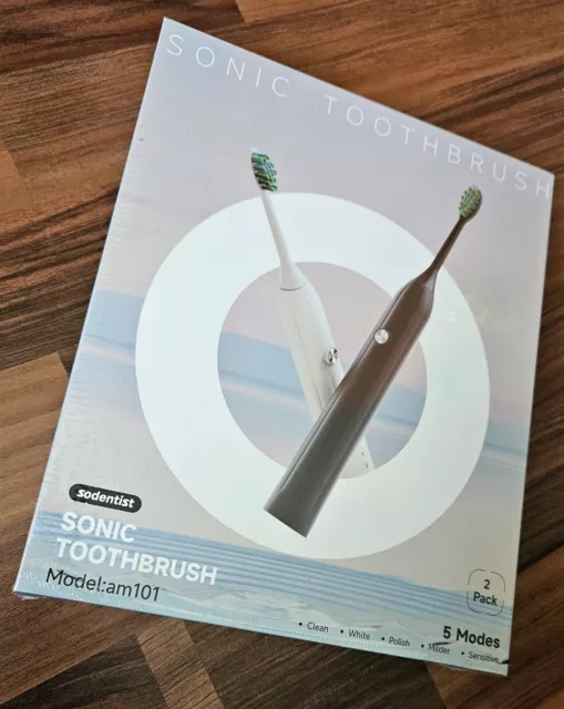 Elektronische Zahnbürsten Marke Sonic Toothbrush Model am 101 Black & Pink