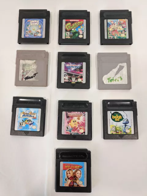Nintendo Game Boy Games  Lot of 10 - Tetris, Fall on the Foot Clan, NFL Blitz +