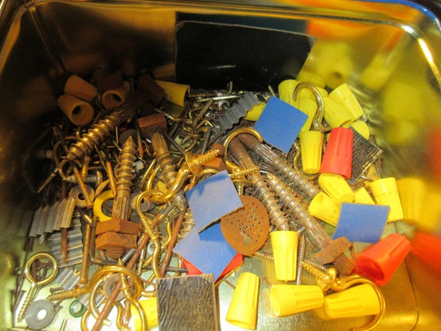 Vintage Small Nails Hooks Hangers Patches Etc. 1930;S