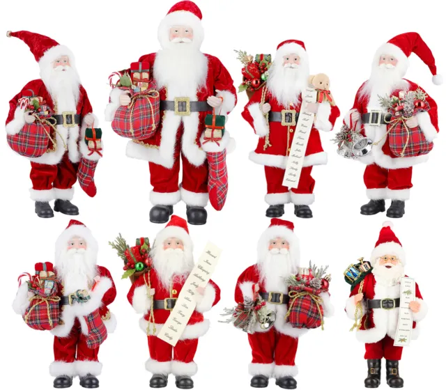 Weihnachtsmann Nikolaus Santa Claus Mehrere Stile Weihnachts Deko Figur 11-24"