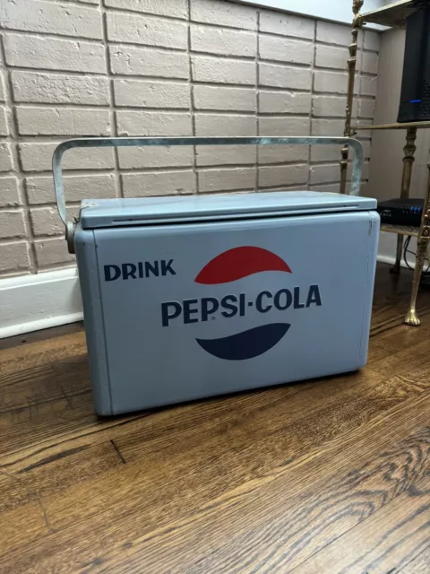 vintage metal pepsi cronstroms cooler