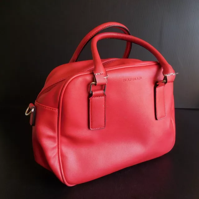 Handtasche NAFNAF Frau Rot Vintage Art Deko Design Xx Frankreich N5085
