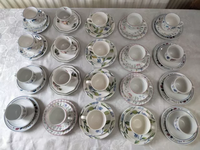 20 x Retro Cups/Saucers/T Plates Trios Various Makes Cafes/Weddings/Parties/Prop 2