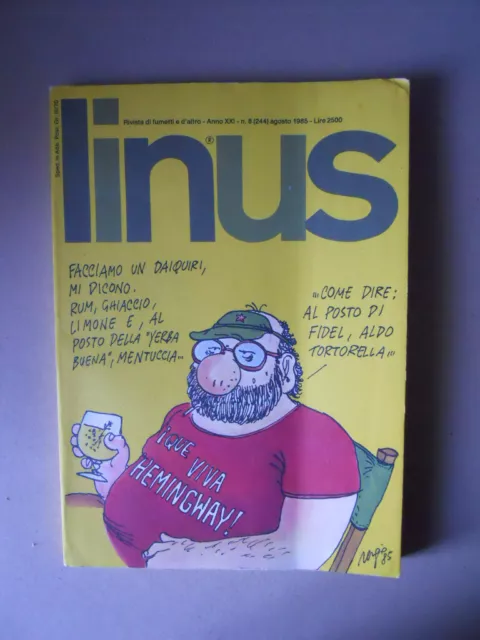 LINUS n°8 1985 rivista fumetti  [H024]