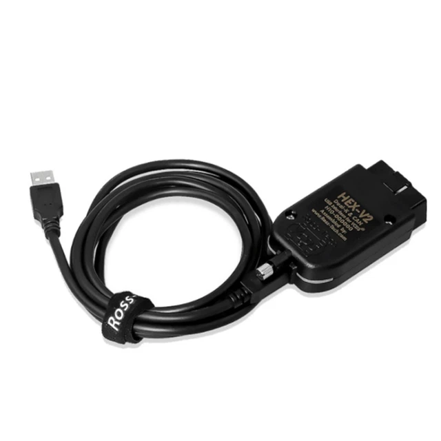 GENUINE ROSSTECH HEX V2 CAN USB VCDS UNLIMITED VINS Updatable 99.99