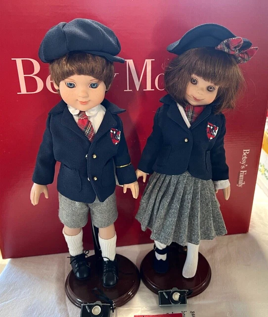 14" Travel Time Gift Set Tonner Vinyl Betsy McCall Dolls, Boy & Girl w/ Box