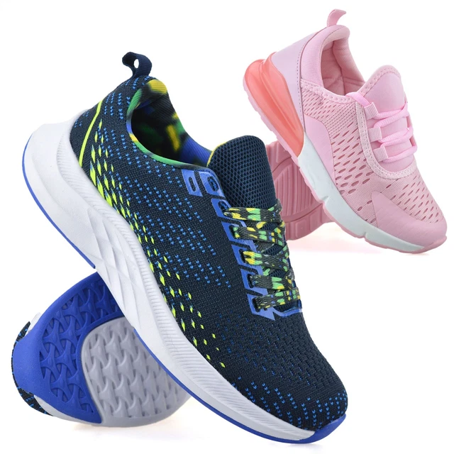 Scarpe da ginnastica casual scuola ginnastica sportiva ragazzi ragazze bambini taglia