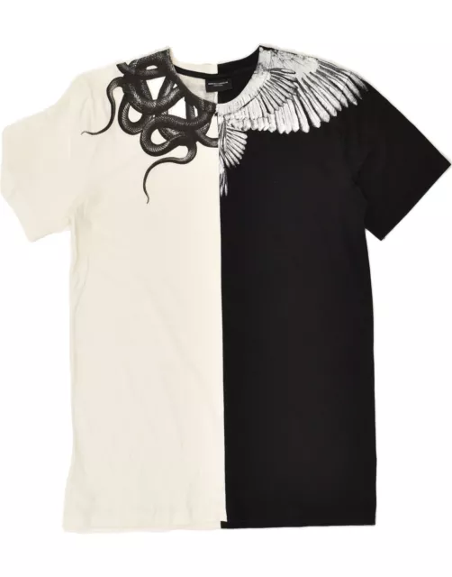 MARCELO BURLON Boys Graphic T-Shirt Top 11-12 Years Black Colourblock AV04