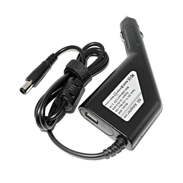 90W 19.5V 4.62A Laptop Car DC Adapter Charger Power Supply for Dell Latitude KF