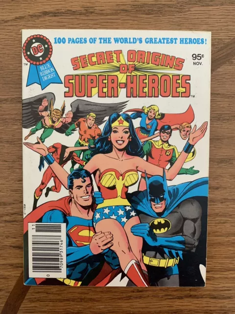 DC Blue Ribbon Digest - Secret Origins of Super-Heroes (1979)- Unread See Photos