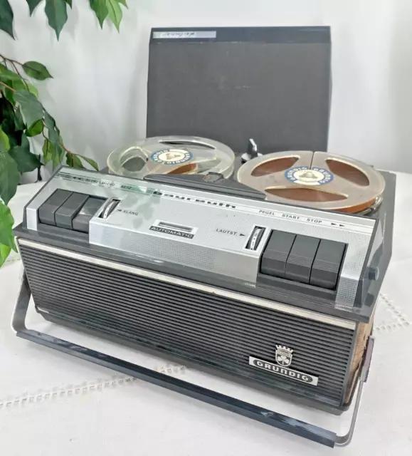 Grabadora Grundig automática le luxe Bayreuth aparato de grabación patrimonio vintage