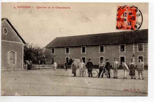 Thème VIE MILITAIRE CASERNES CPA 86 POITIERS quartier de la Chauvinerie