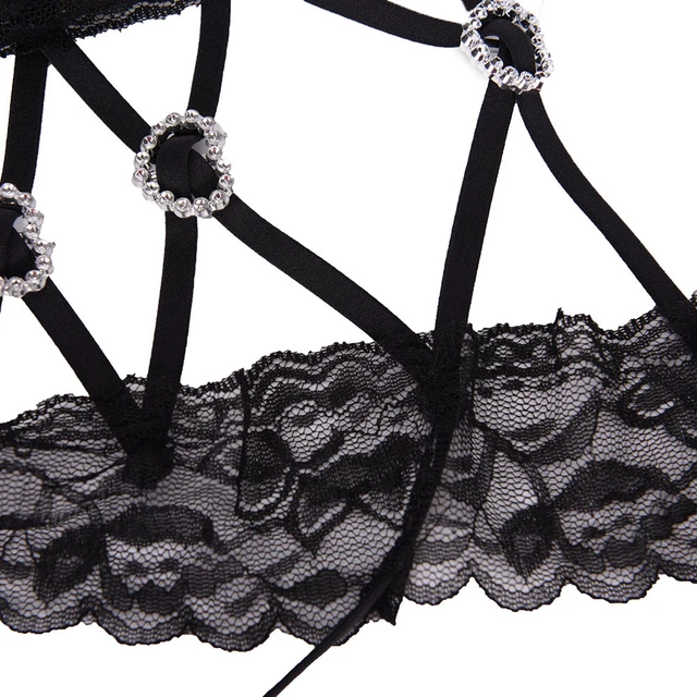 Lingerie pizzo body biancheria da notte pigiama uniforme sottoveste