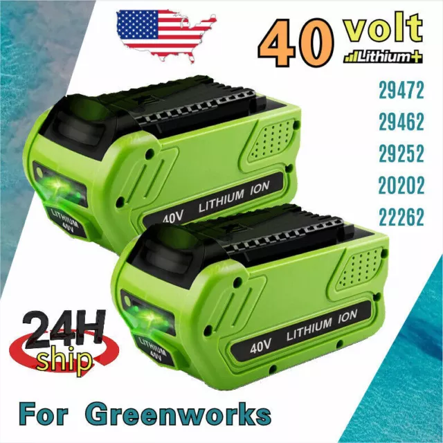 Greenworks 40V 4.0Ah Lithium-Ion Battery (Genuine Greenworks Battery / 75+  Compatible Tools)