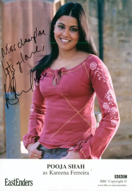 Pooja Shah - Kareena Ferreira - EastEnders - Signed Autograph