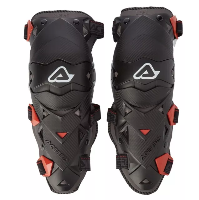 ACERBIS Knee Guard Impact EVO 3.0 Ginocchiera. Black/Red