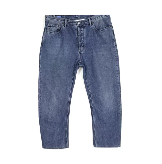 ACNE Studios 34 Land Mid Blue Heavy Jeans Cropped 34x25 Mens