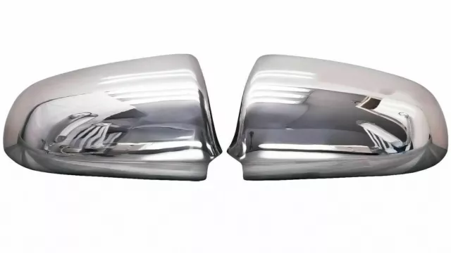 Edelstahl Spiegelkappen passend für Audi A3 8P 03-2008 A6 C6 4F 2004-2008 Chrom