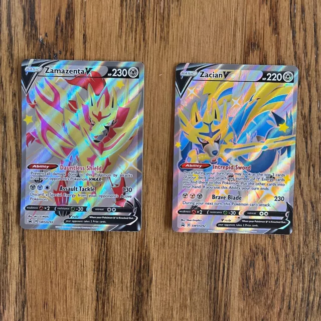 ZAMAZENTA V SWSH293 (Shiny) Black Star Promos Pokémon Card $4.00 - PicClick  AU