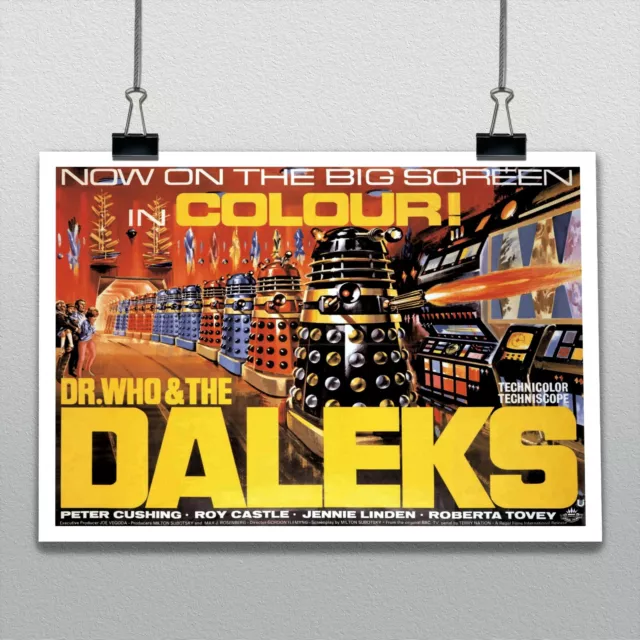 Dr Who And The Daleks Sci-fi Movie Film Gordon Flemyng Milton Subotsky Poster