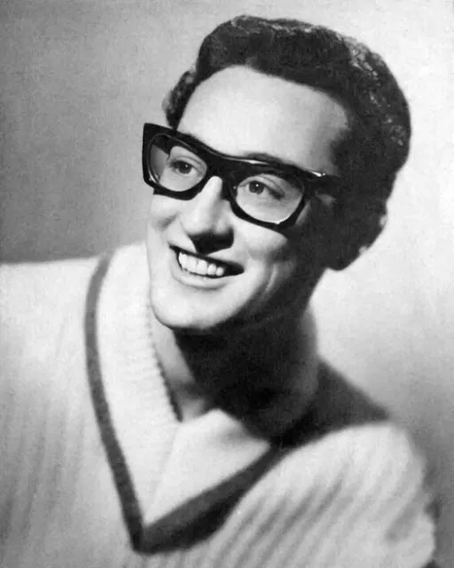 Singer BUDDY HOLLY Glossy 8x10 Photo Rock and Roll Portrait The Crickets Print