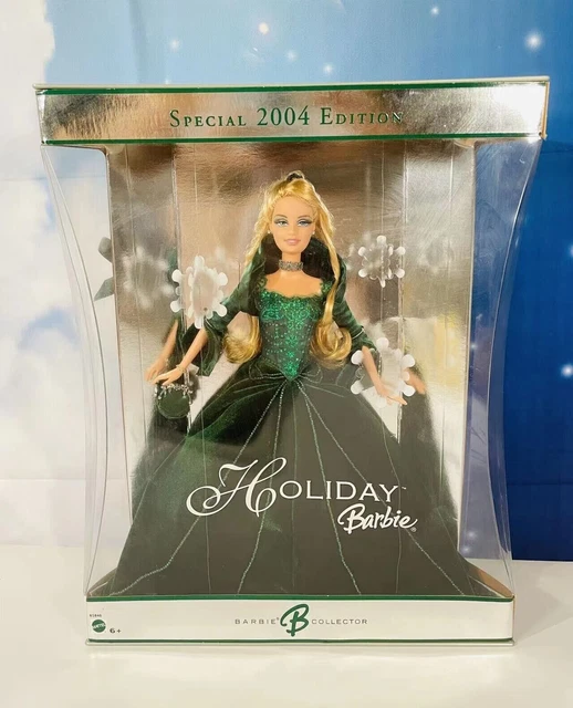 HOLIDAY 2004 BARBIE Doll Special Edition Blonde Hair Green Dress