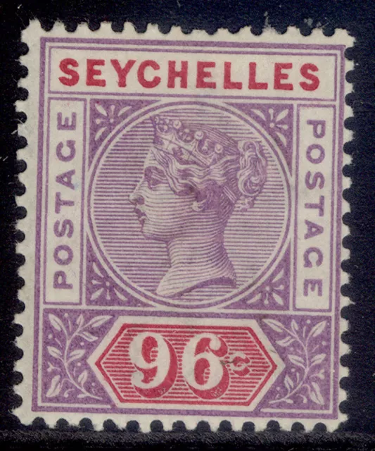 SEYCHELLES QV SG8, 96c mauve & carmine, M MINT. Cat £70.