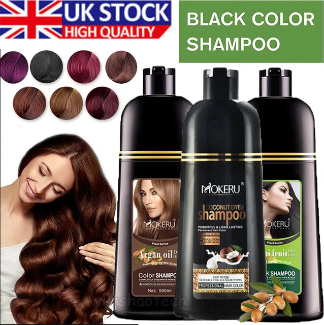 500ML INSTANT HAIR Dye Colour Shampoo Fast Dying Black/Brown/Coffee