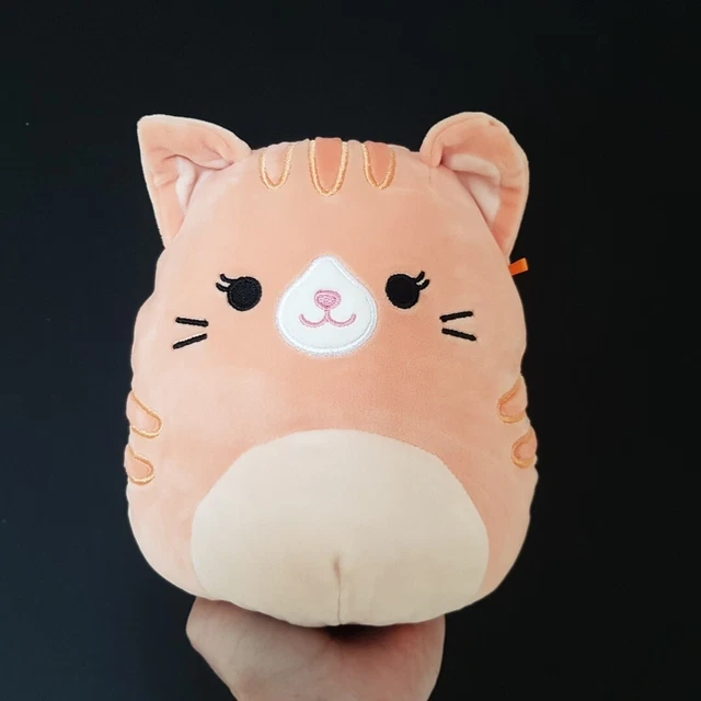 SQUISHMALLOW GIGI THE Ginger Tabby Cat 8" Plush Kellytoy Soft Toy Rare