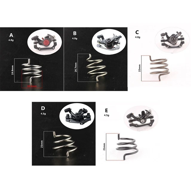 Ressorts D'étrier De Frein Vélo - Lot De 2, Acier Haute élasticité - Compatible VTT, Vélo Route, Freins à Disque - Pour Remplacement Et Entretien