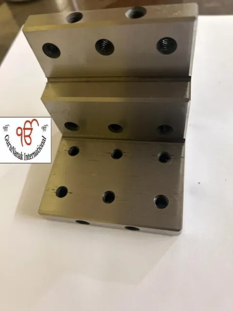 Placa de ángulo escalonado de 100 mm/ 4" para máquina herramienta de torno...