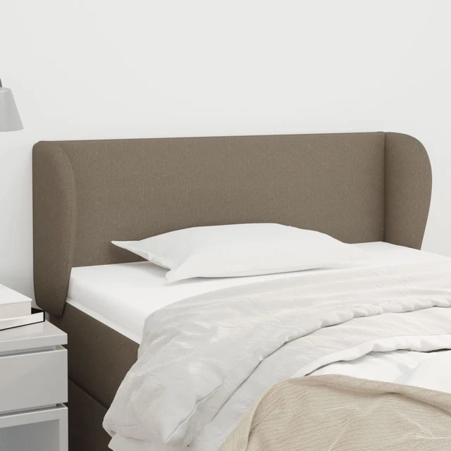 VidaXL 2 Têtes De Lit Tissu 72x5x78/88 Cm - Hauteur Réglable Noir Pour Lit Simple