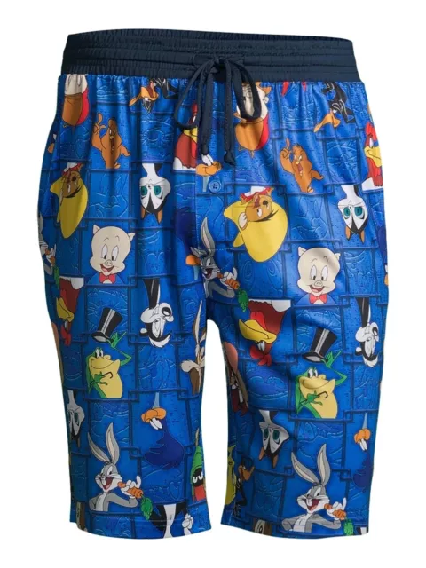 LOONEY TUNES Pajamas Shorts Pants Mens Size S M Bugs Bunny Taz Sleep Jam NWT NEW