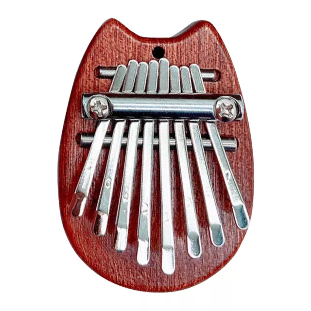 8 Buttons Mini Kalimba Portable Wooden Finger Harp Thumb Piano Musical Instrument 3