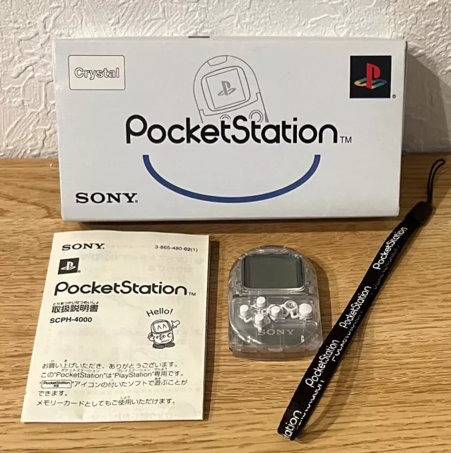 Sony PlayStation PocketStation Crystal SCPH 4000 c Boxed with Manual JP