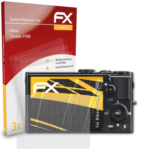 3x Protezione Pellicola dello Schermo per Nikon Coolpix P300 opaco&antiurto