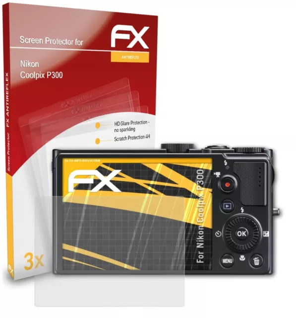 3x Protezione Pellicola dello Schermo per Nikon Coolpix P300 opaco&antiurto